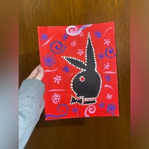 Playboy- hand crafted painting
